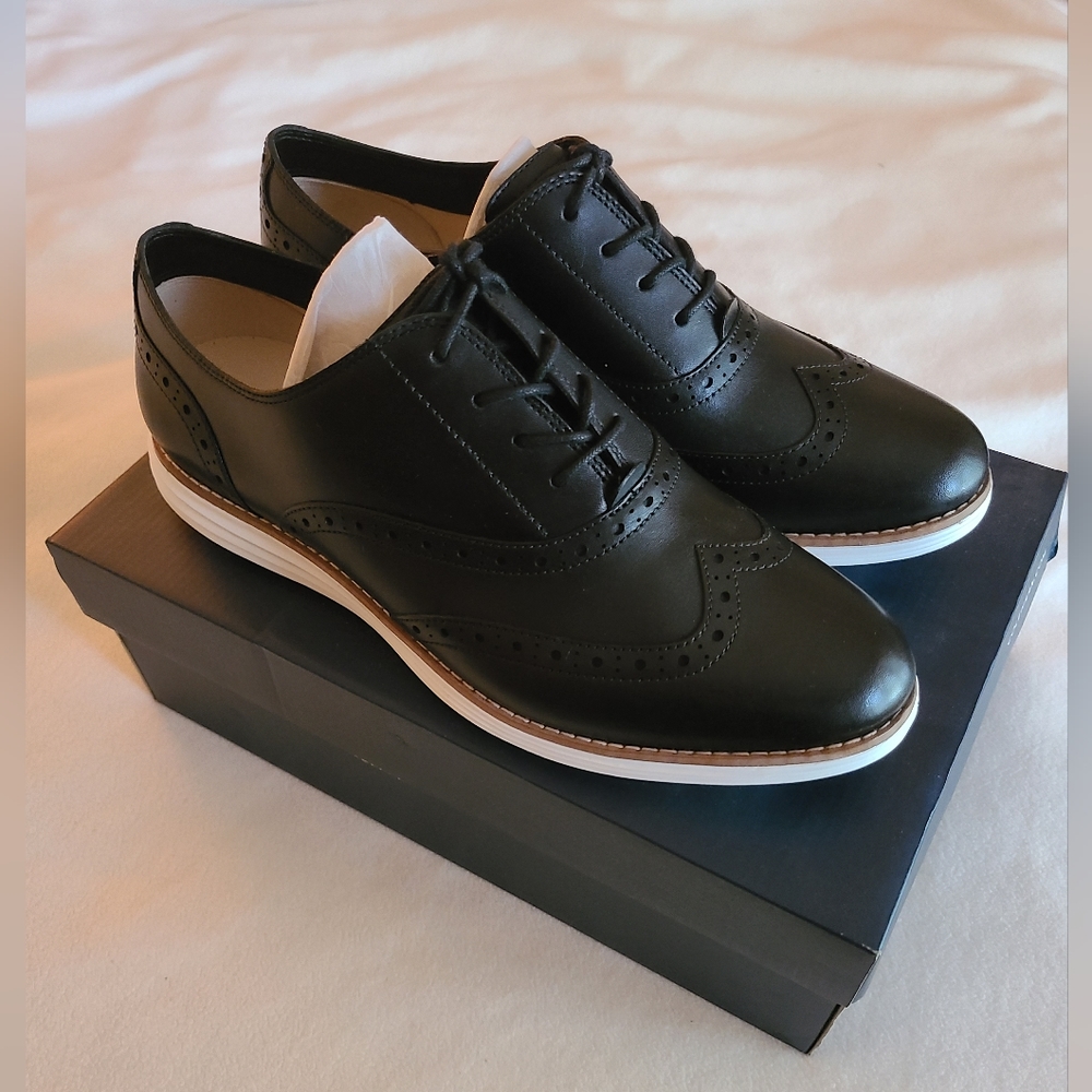 Cole Haan OriginalGrand WingTip Oxford Women's Shoe Black Size 10
